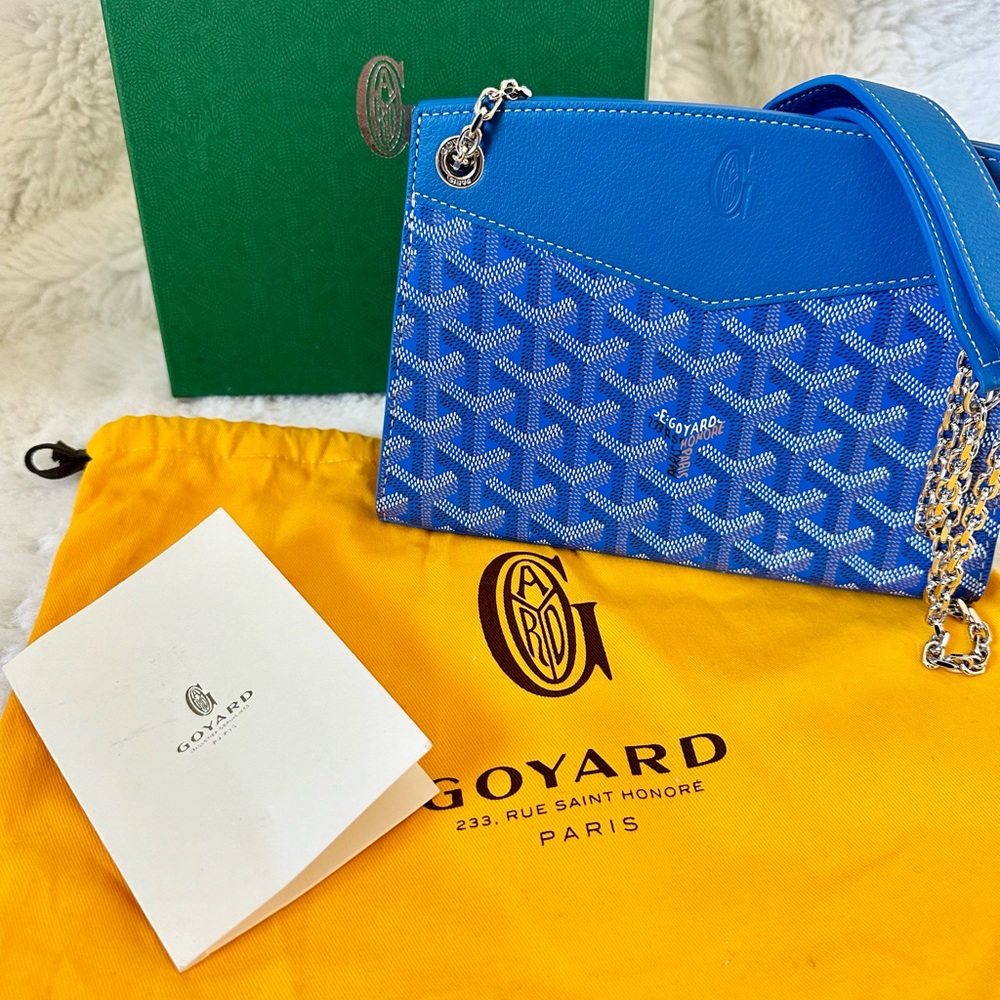 Goyard Rouette Structuré Mini Bag Sky Blue NIB